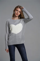 Heart Graphic Pullover Sweater