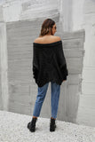 Cable-Knit Openwork Boat Neck Sweater