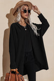 Waffle Dolman Sleeve Duster Cardigan