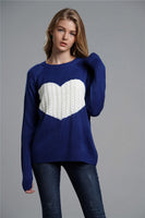 Heart Graphic Pullover Sweater