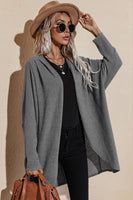 Waffle Dolman Sleeve Duster Cardigan