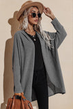 Waffle Dolman Sleeve Duster Cardigan